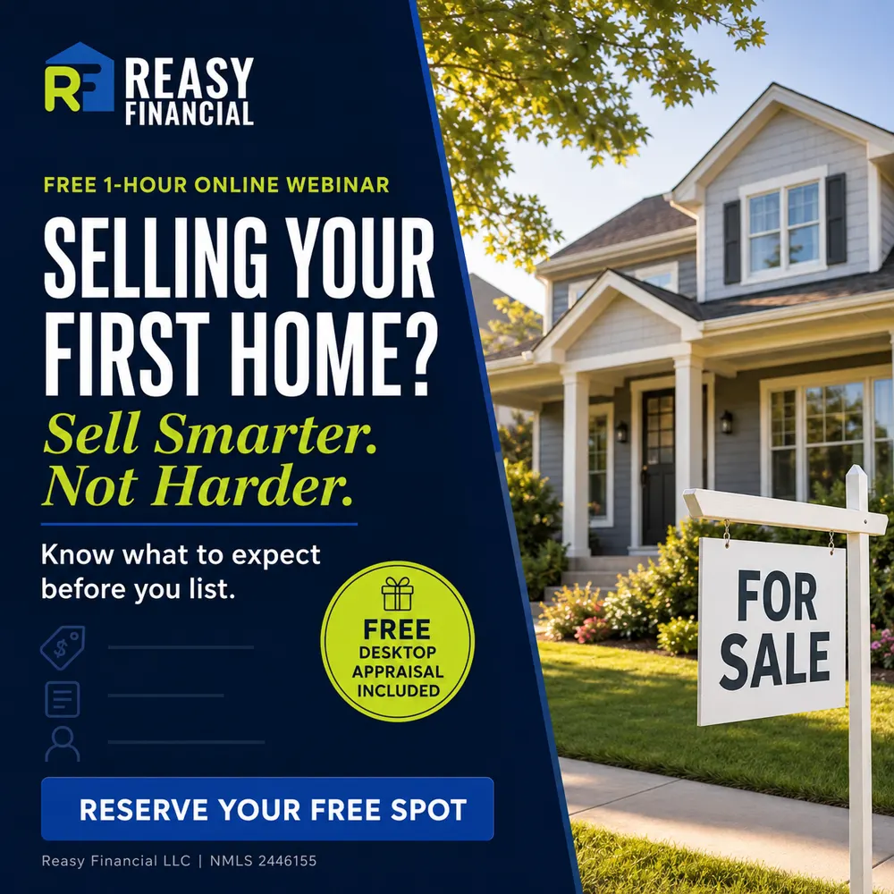 Home seller webinar advertising creative for Reasy Financial